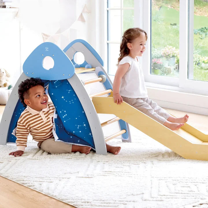 Hape 4-in-1 Climb & Slide Gym Set
