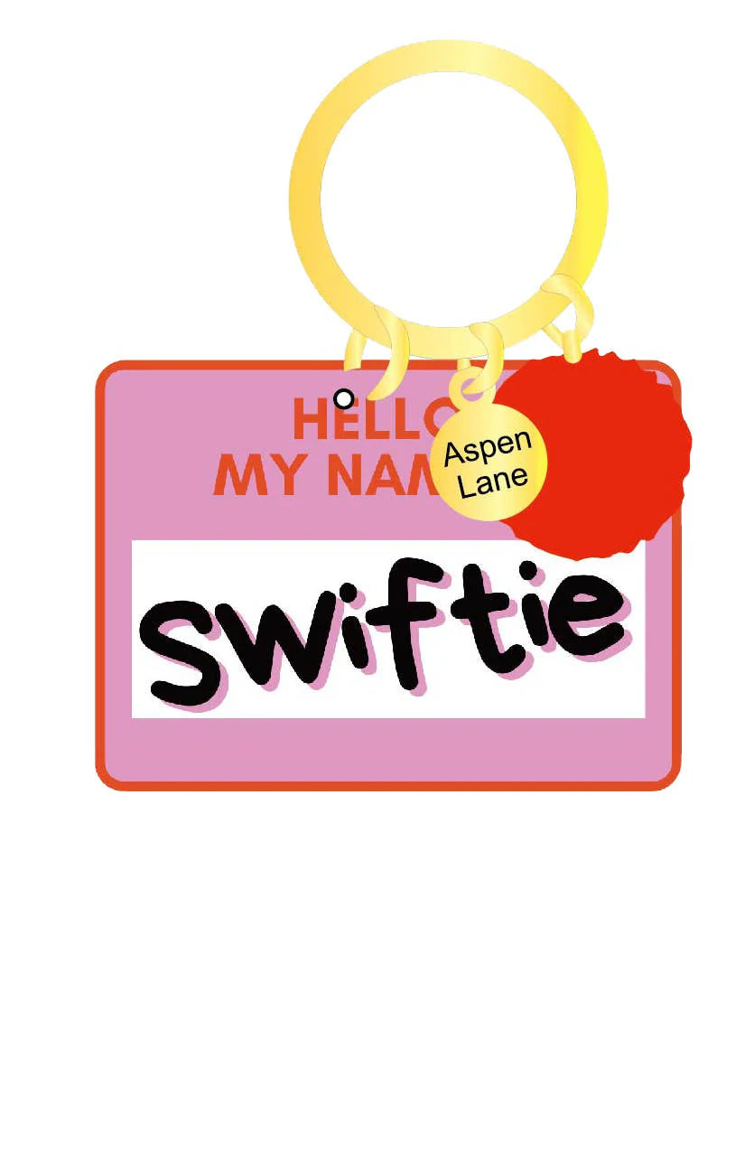 Taylor Swift Keychain - Hello My Name Is Swiftie