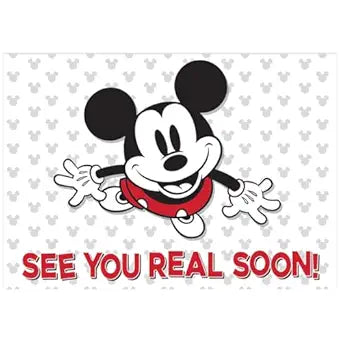 Mickey Mouse See You Real Soon Teacher Cards