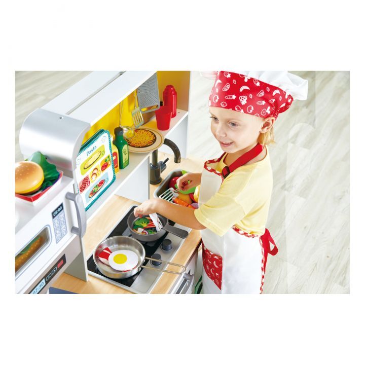 Hape Deluxe Kitchen Playset With Fan Fryer