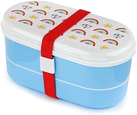 Rainbow Bento Box With Fork & Spoon