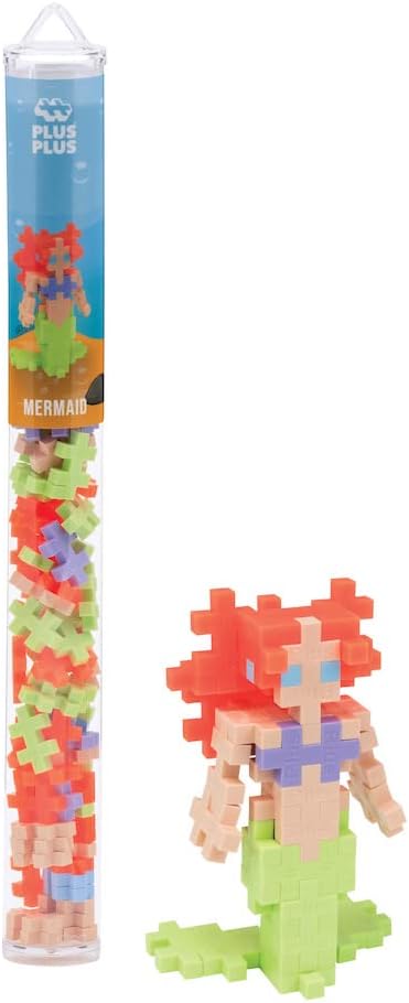 PLUS PLUS Mermaid 70 Piece Mini Maker Tube