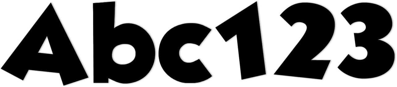 Mickey Mouse Black Deco Letters