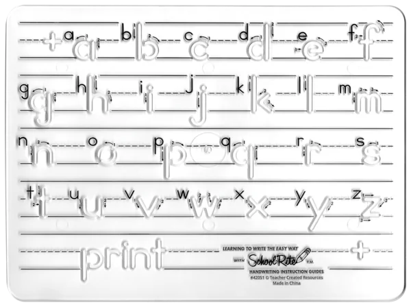 School-Rite® Handwriting Instruction Guides - Lowercase