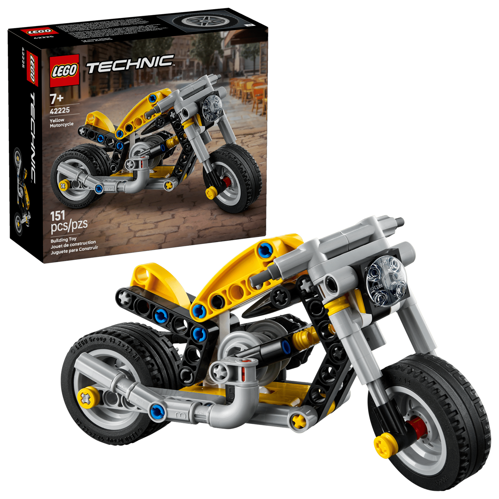 LEGO Technic Yellow Motorcycle