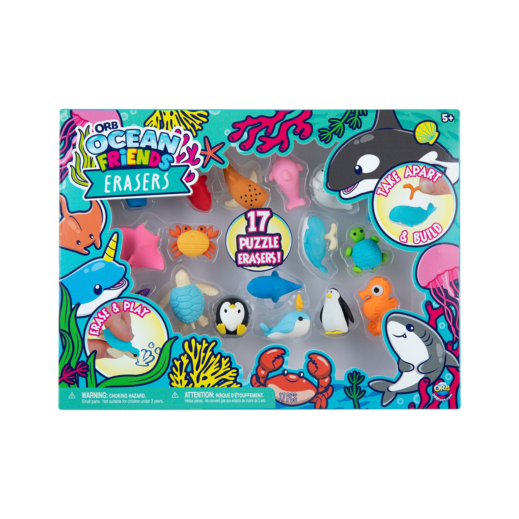 Pull Apart Puzzle Eraser Set