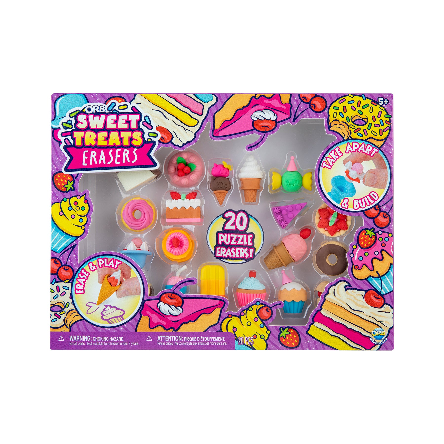 Pull Apart Puzzle Eraser Set