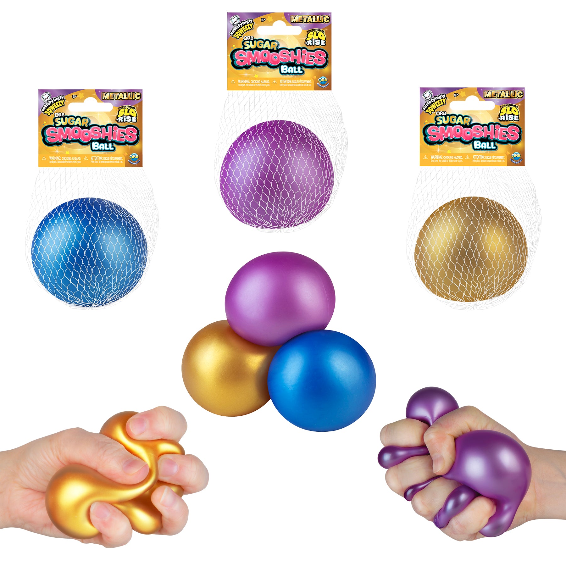 Sugar Smooshies Metallic Jumbo Balls