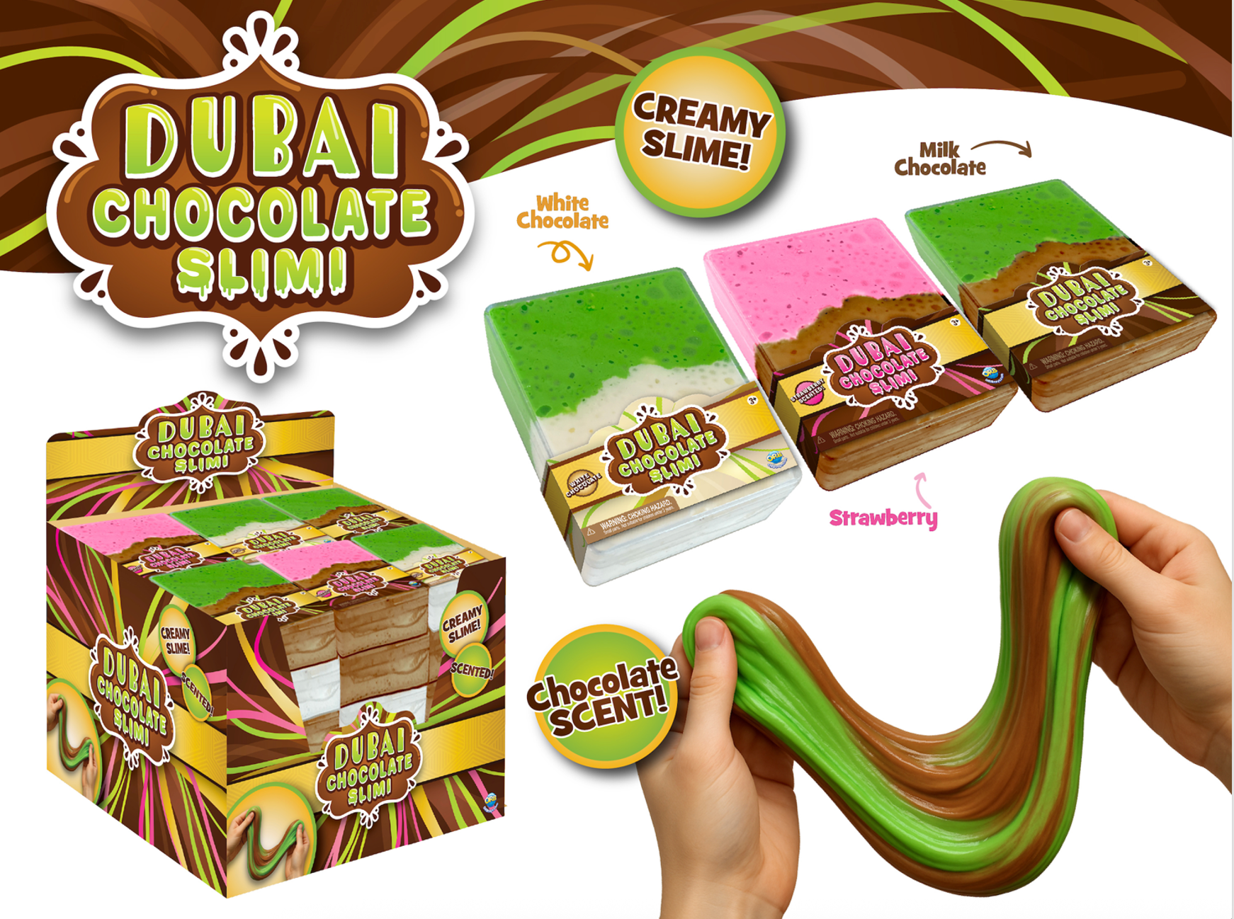Dubai Chocolate Slimi Slime