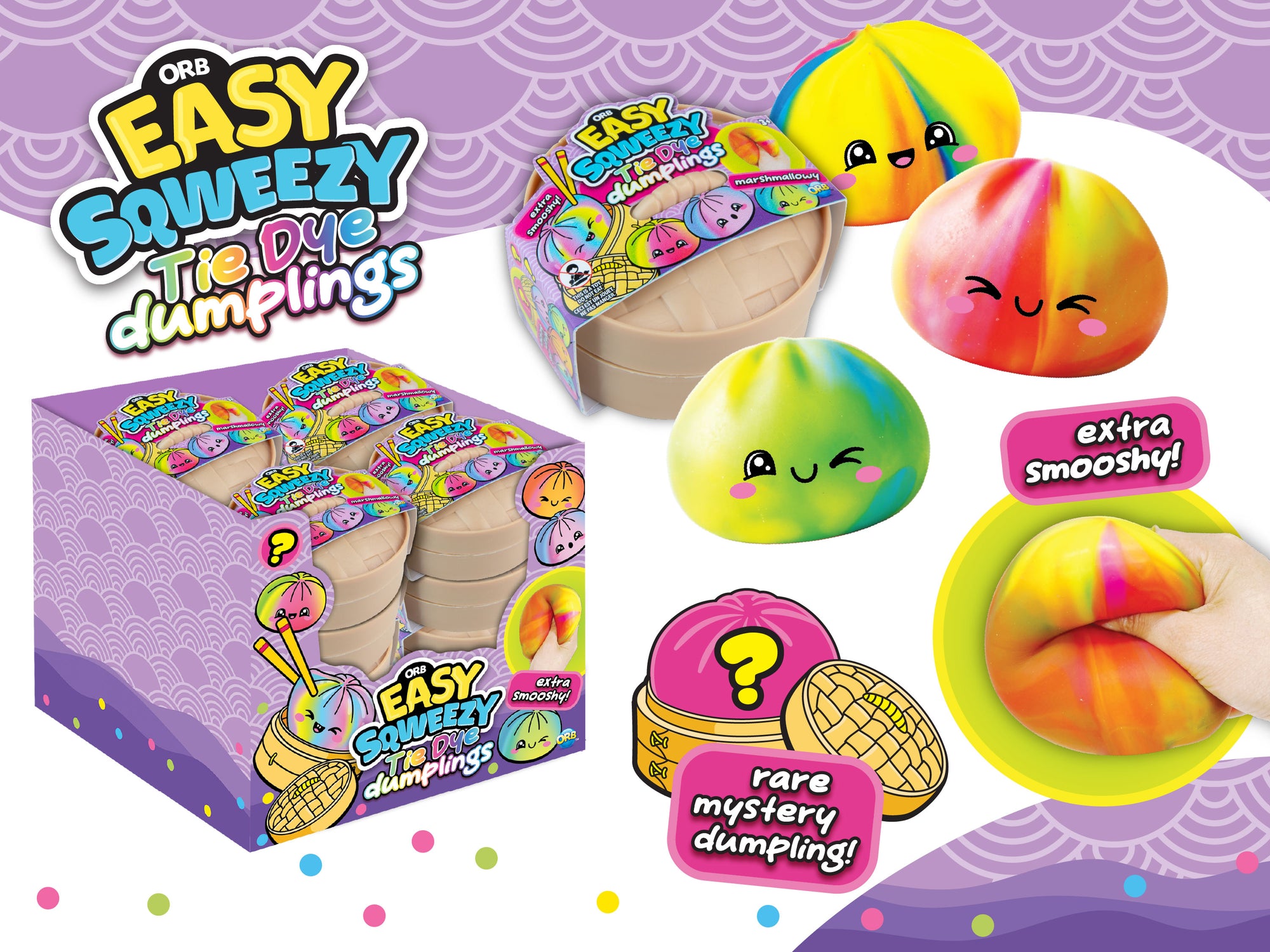 ORB Toys Easy Sqweezy Tie Dye Dumplings