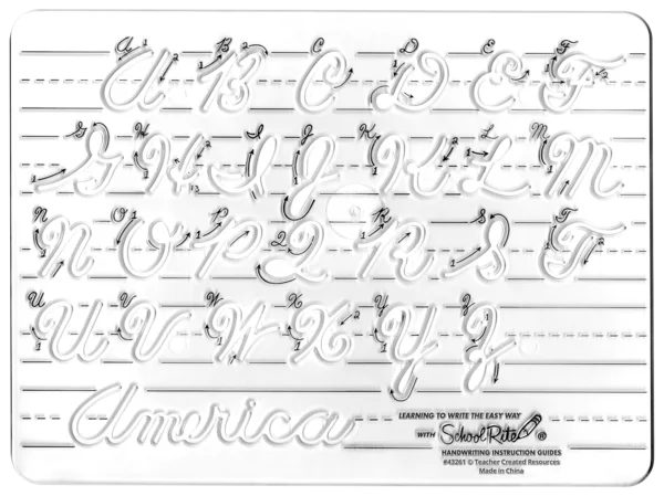 School-Rite® Handwriting Instruction Guides - Uppercase Cursive