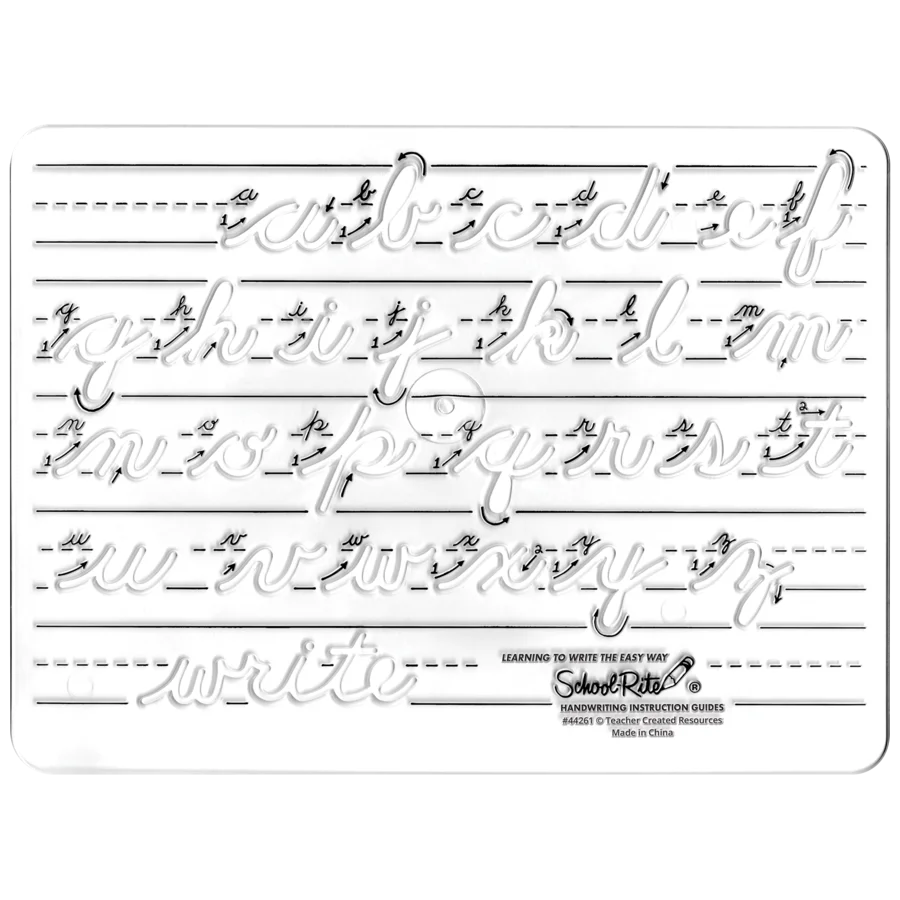 School-Rite® Handwriting Instruction Guides - Lowercase Cursive