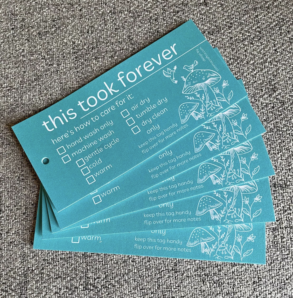 Set of 12 Labels for Handmade Items
