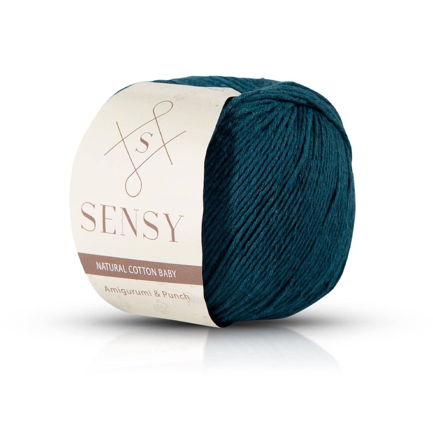 Sensy Premium Natural Baby Cotton 100% Cotton Yarn for Amigurumi Knitting and Crochet