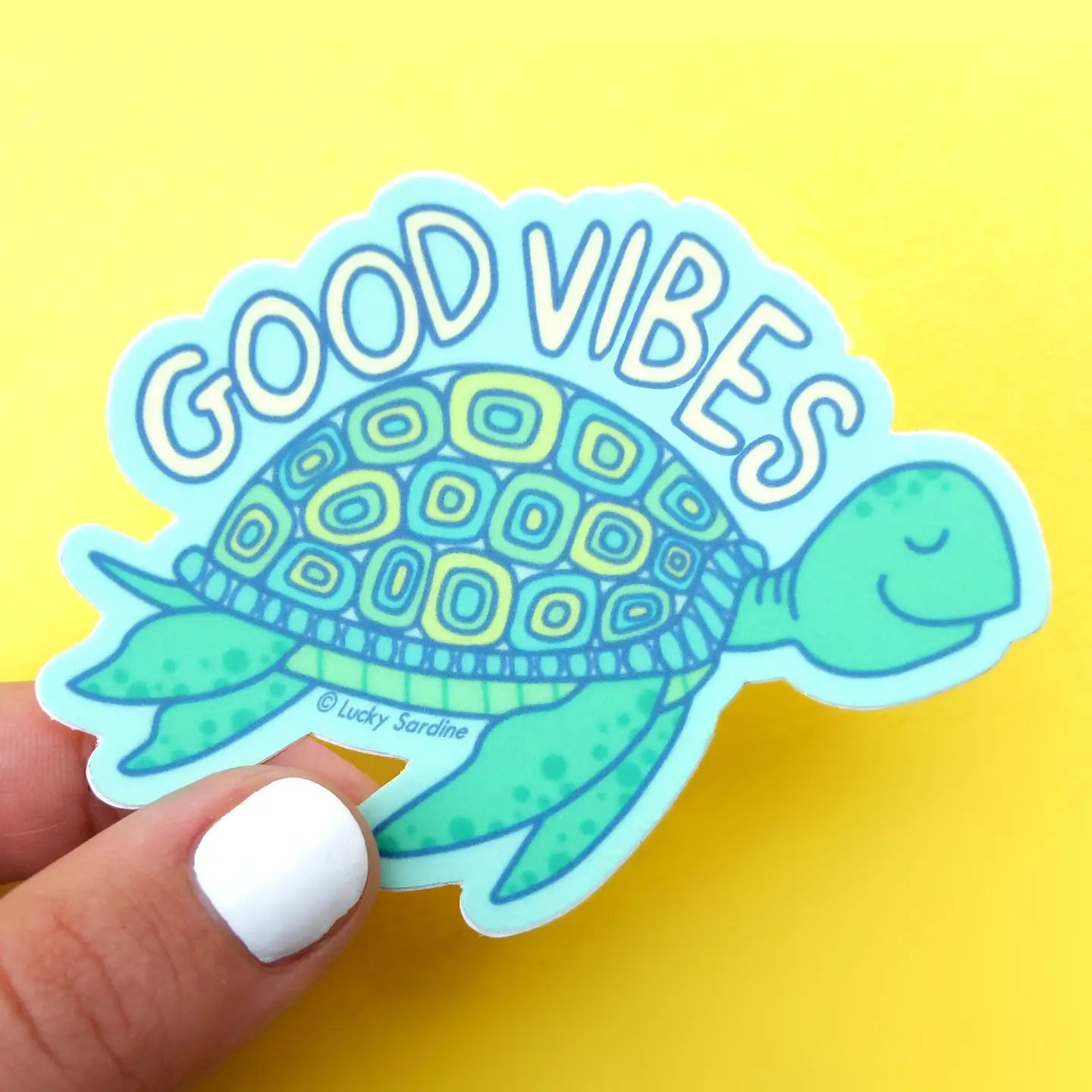 Sea Turtle Good Vibes Sticker