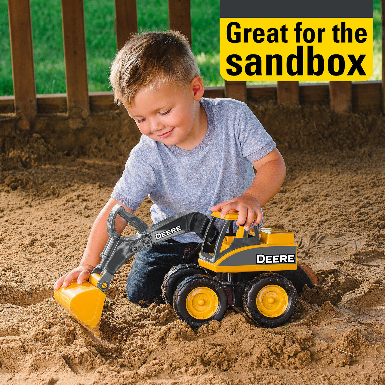 John Deere Big Scoop Excavator Sandbox Toy – 15 Inch