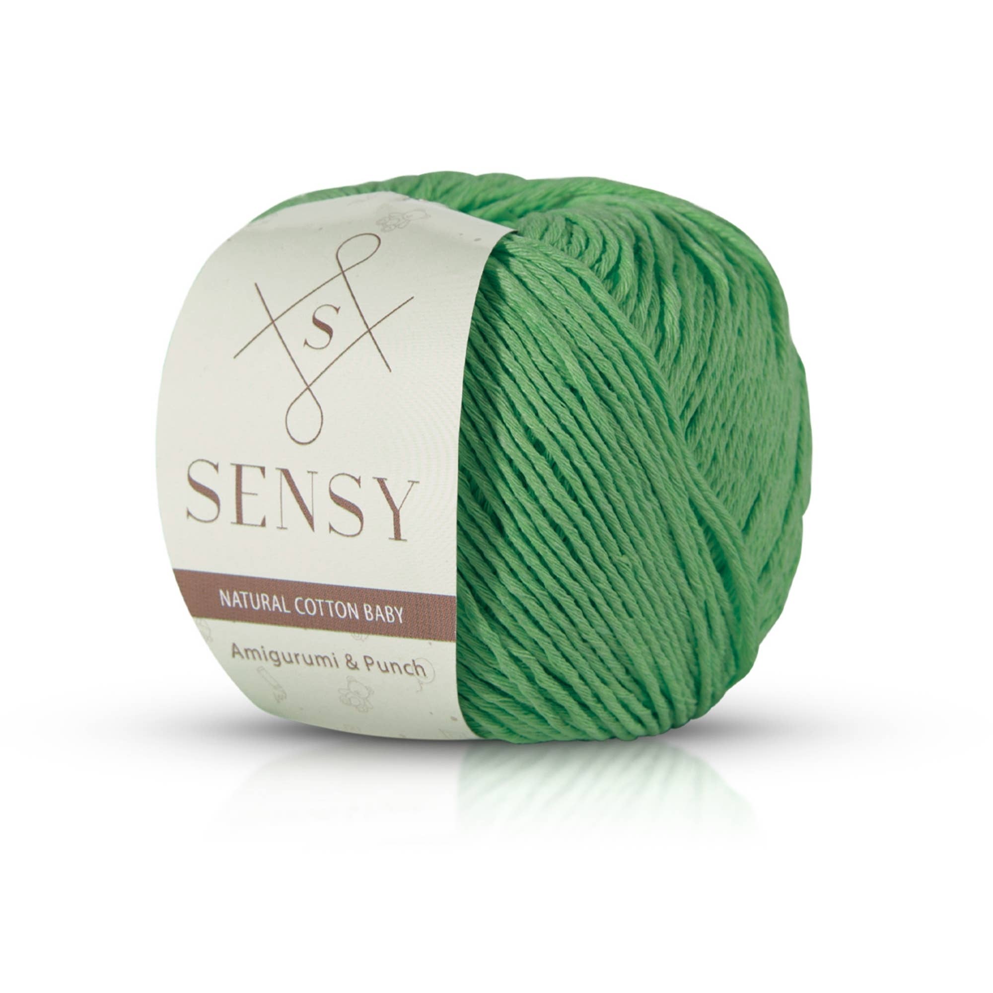 Sensy Premium Natural Baby Cotton 100% Cotton Yarn for Amigurumi Knitting and Crochet