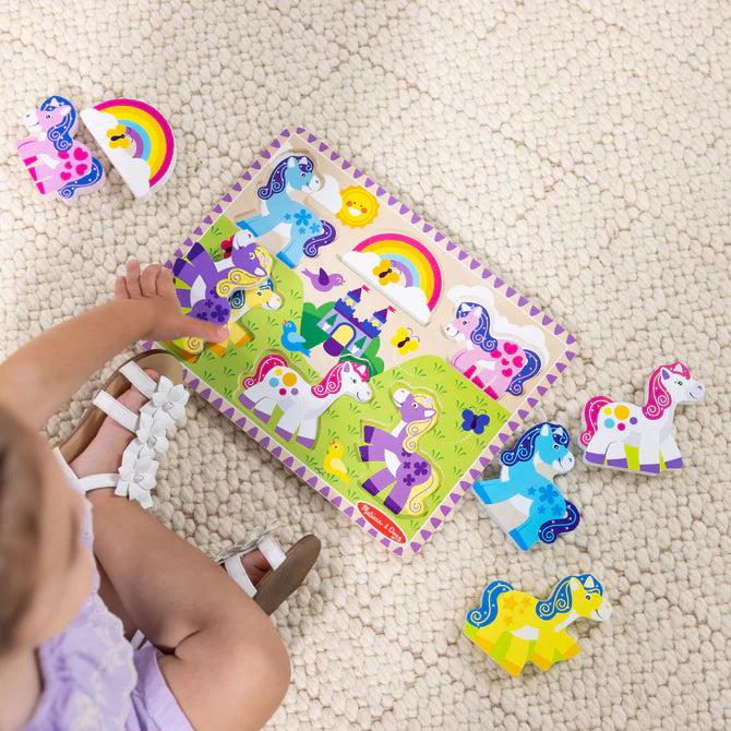 Melissa & Doug Unicorn Chunky Puzzle – 6 Pieces