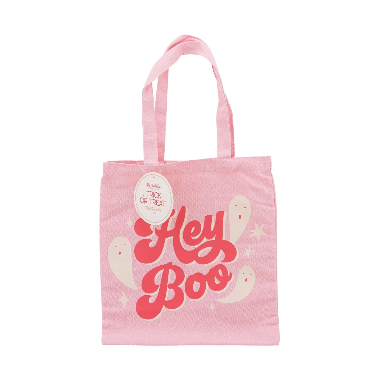 Hey Boo 12x12 Inch Canvas Bag