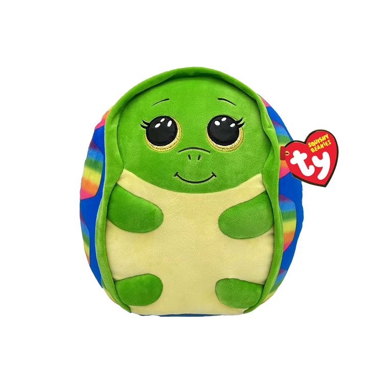 Ty Squish - Shrugs Turtle Rainbow 10"