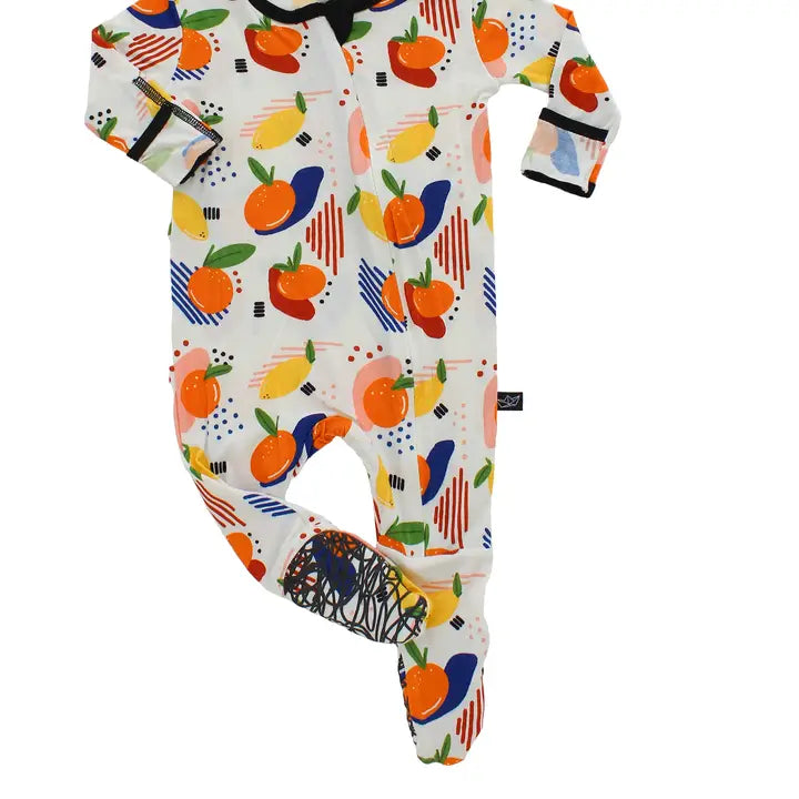 Peregrine Kidswear Citrus Bamboo Footed Sleeper, Size 12-18 Months