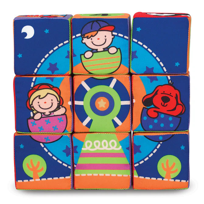 Melissa & Doug K's Kids Match and Build Soft Blocks
