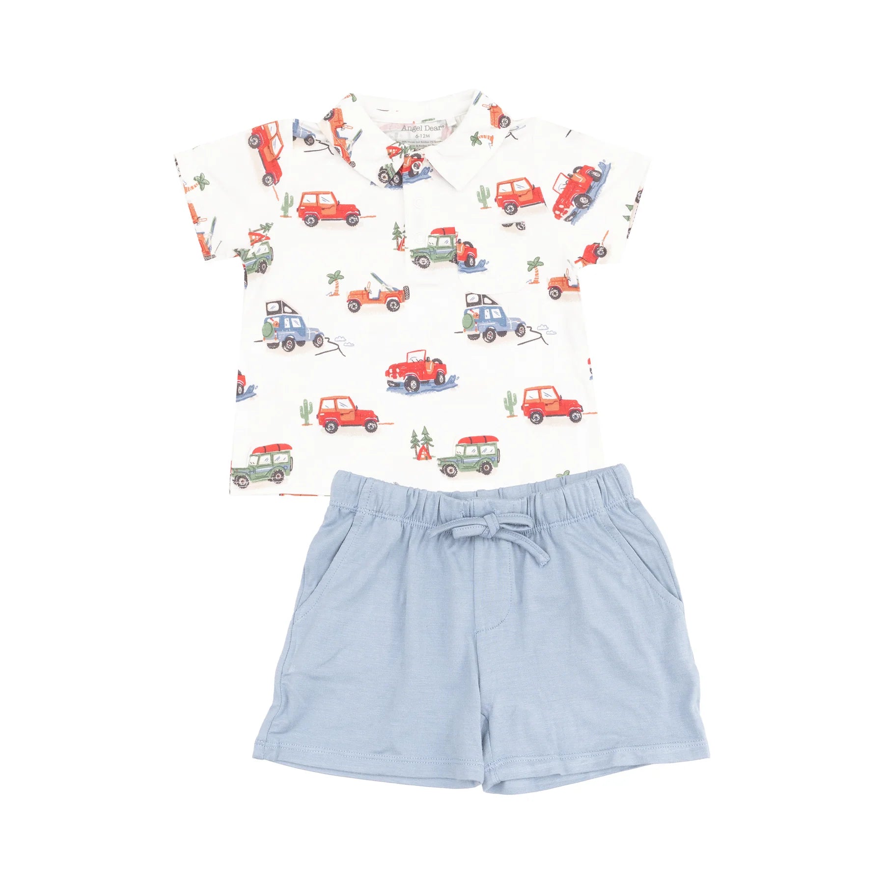 Angel Dear Off-Road Adventure Polo Shirt & Shorts Set