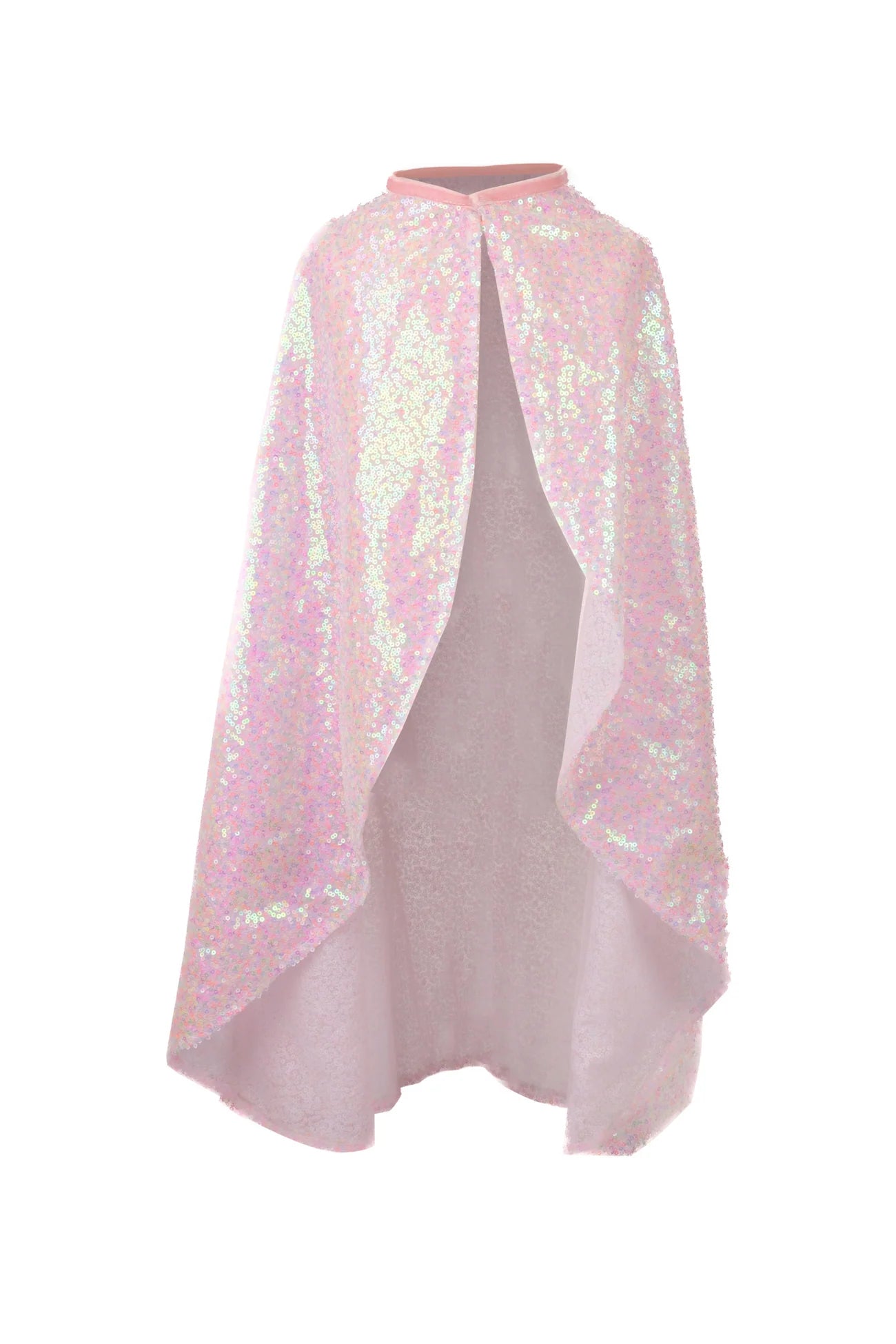 Pink Sequins Twirl Cape, Size 4-6
