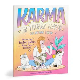 Karma Is Three Cats Coloring Book