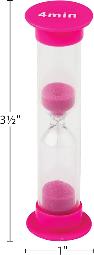 4 Minute Sand Timers - Set of 4