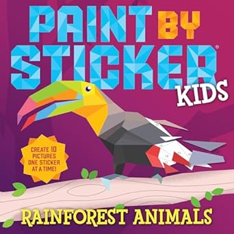 Paint by Sticker Kids - Rainforest Animals