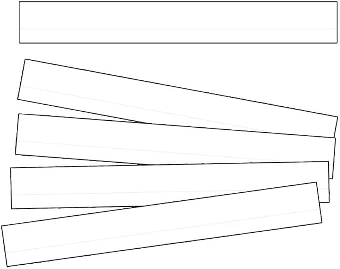 Sentence Strips Lined White