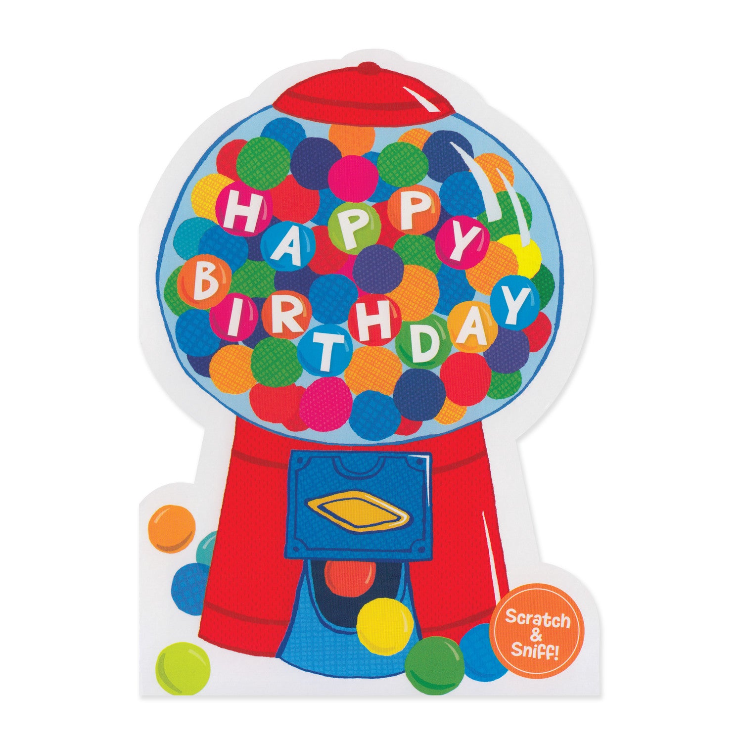 Bubblegum Machine Scratch & Sniff Birthday Card
