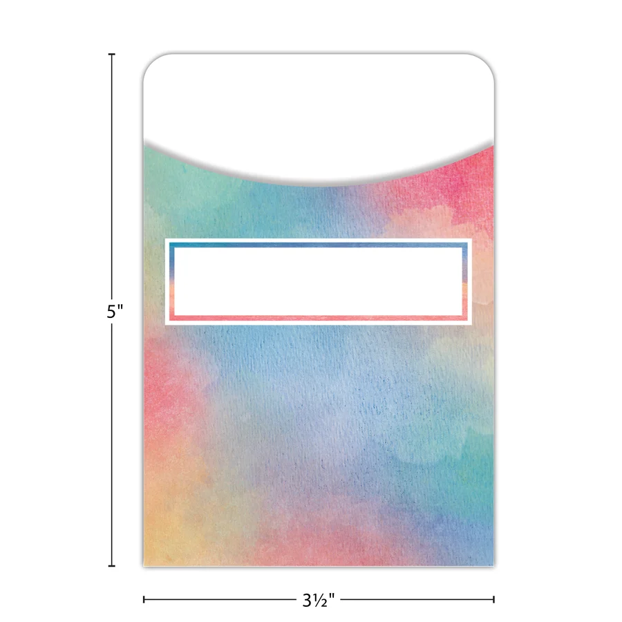 Watercolor Library Pockets