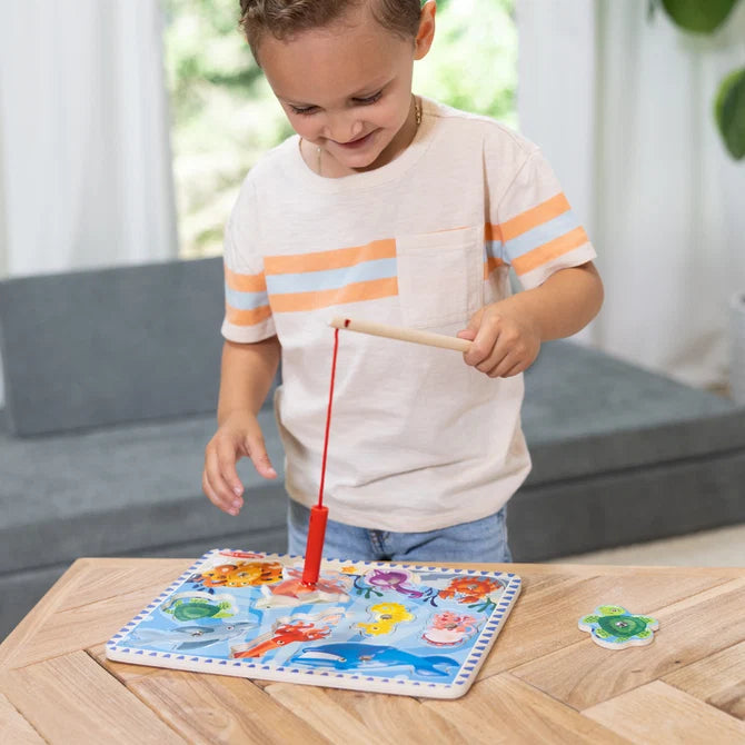 Melissa & Doug Fishing Magnetic Puzzle Game - 10 Pieces