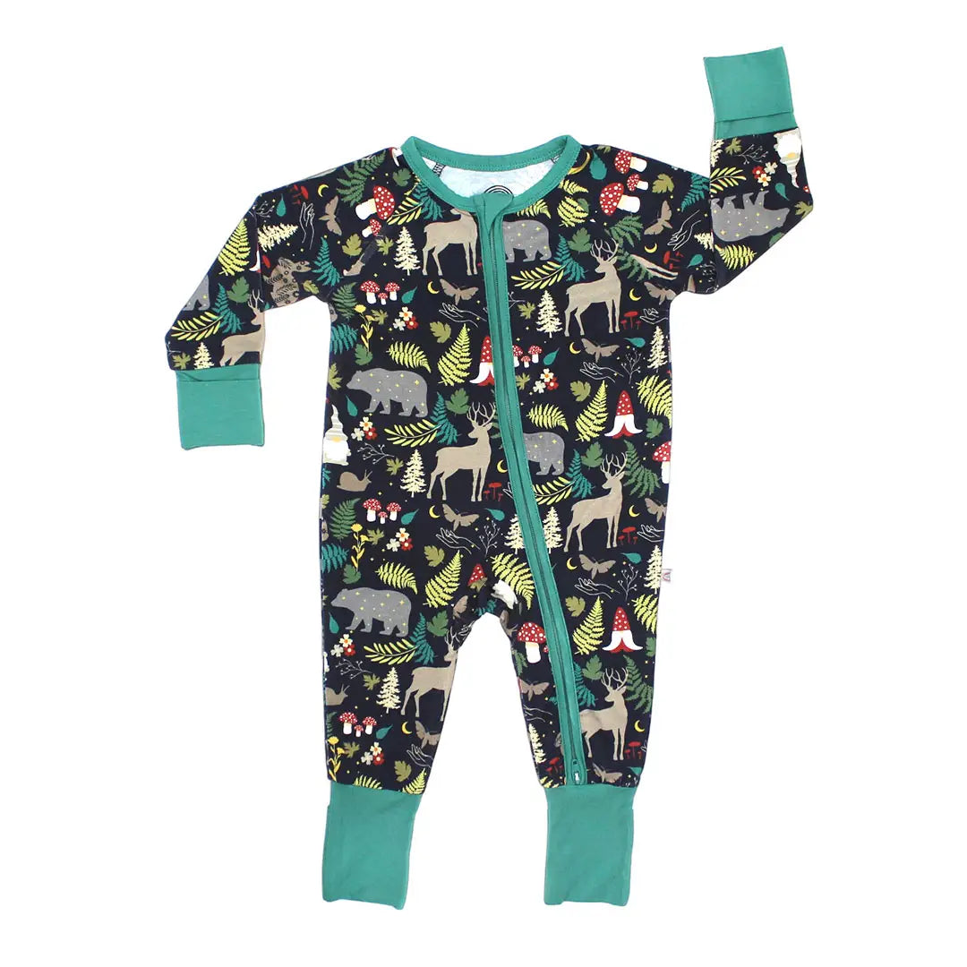 Night Forest Bamboo Convertible Pajamas