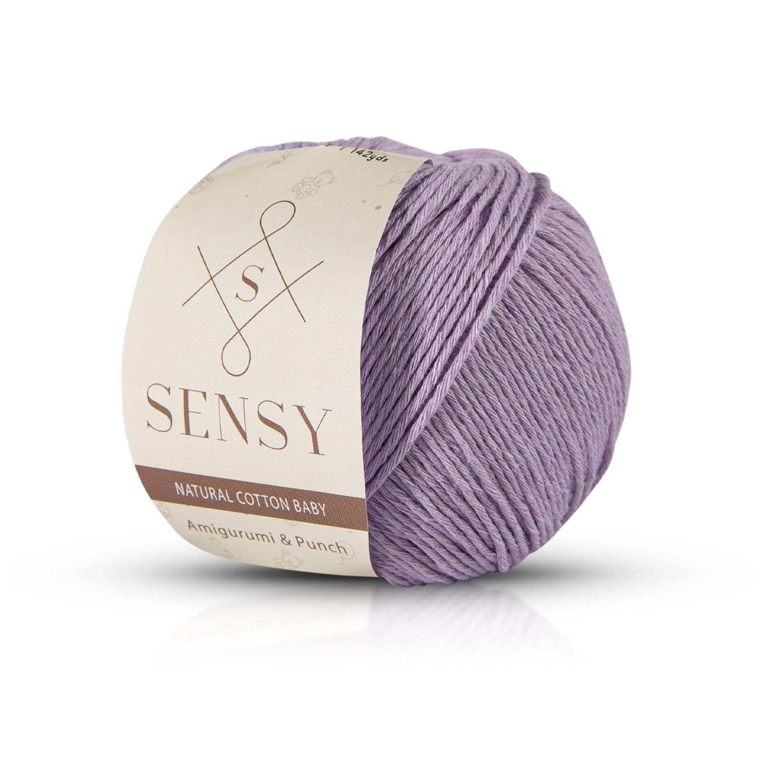 Sensy Premium Natural Baby Cotton 100% Cotton Yarn for Amigurumi Knitting and Crochet