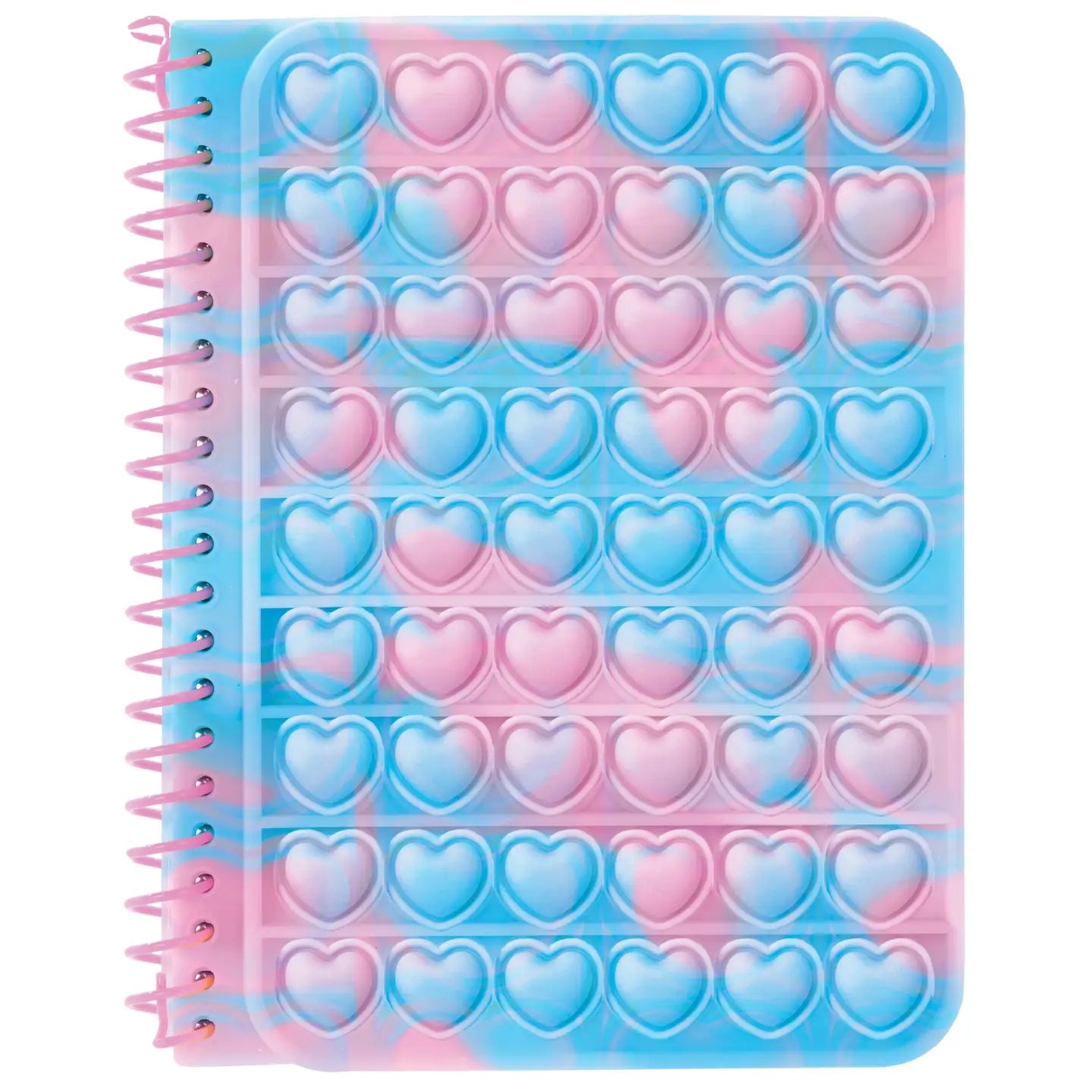 Pink and Blue Heart Popper Journal