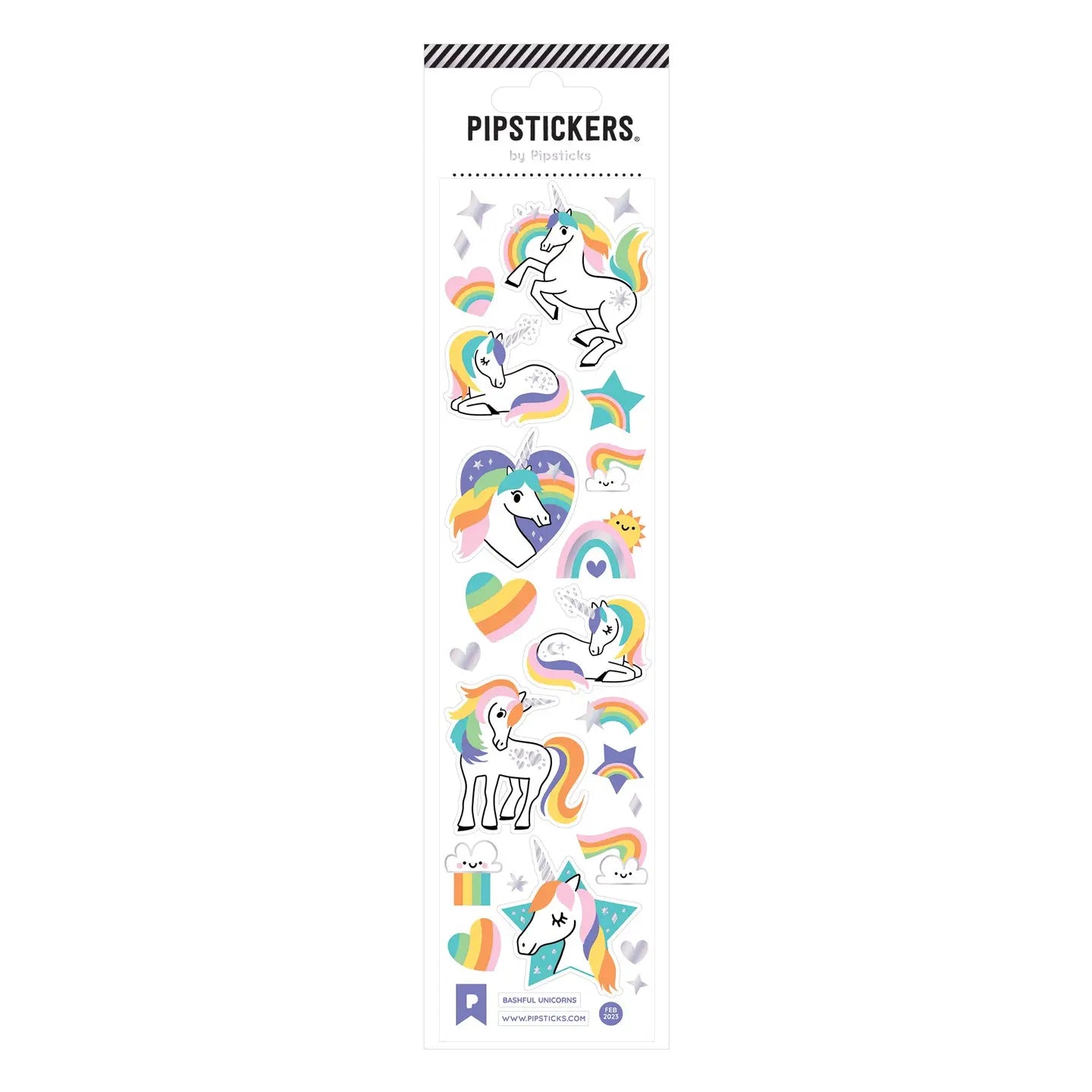 Bashful Unicorn Stickers