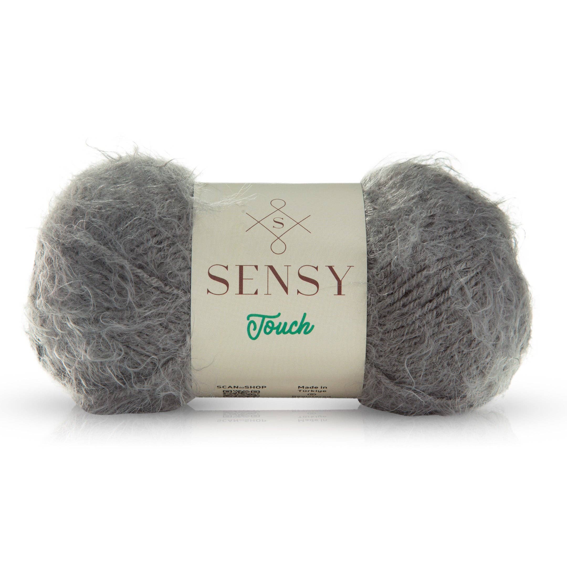 Sensy Touch Yarn, 3.5 oz, 268 Yards, Gauge 3 Light
