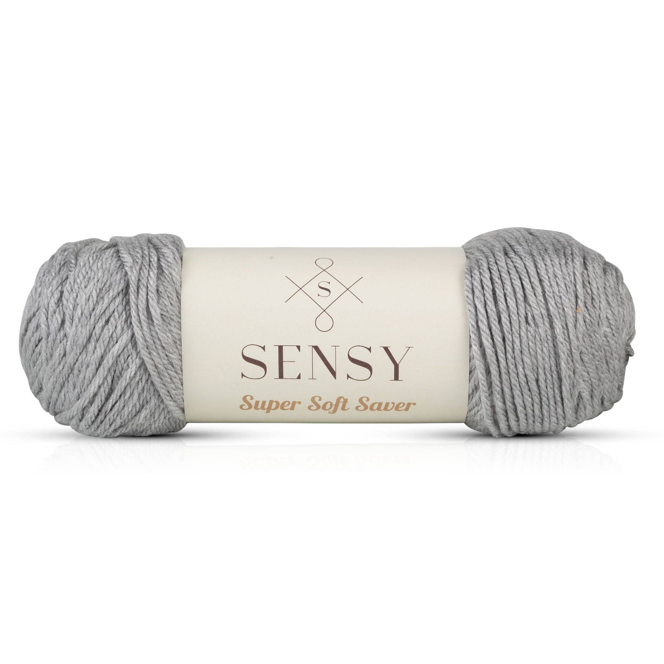 Sensy Super Soft Saver Yarn, 3.5 oz, 190 Yards, Gauge 4 Medium