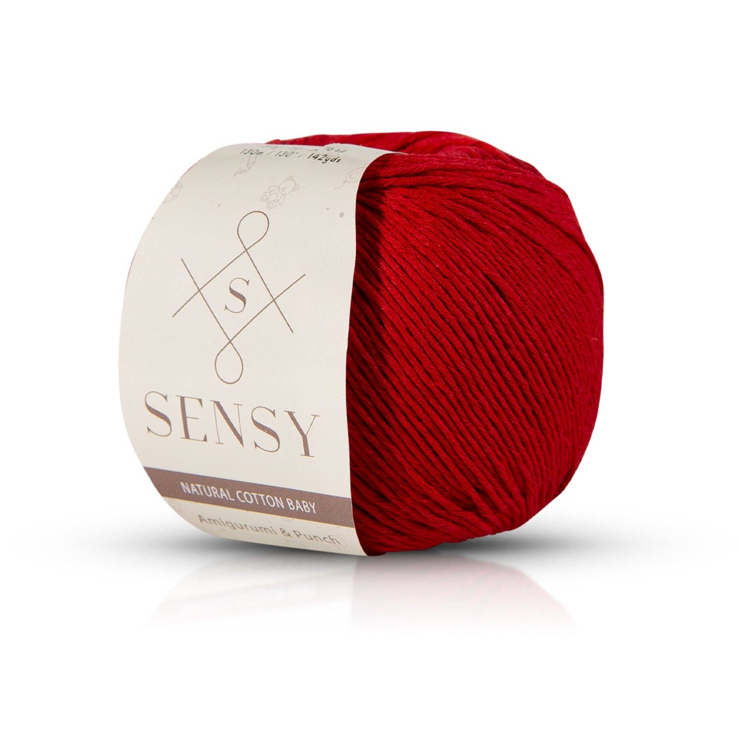 Sensy Premium Natural Baby Cotton 100% Cotton Yarn for Amigurumi Knitting and Crochet