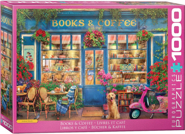 Eurographics Books & Coffee 1000 Piece Puzzle