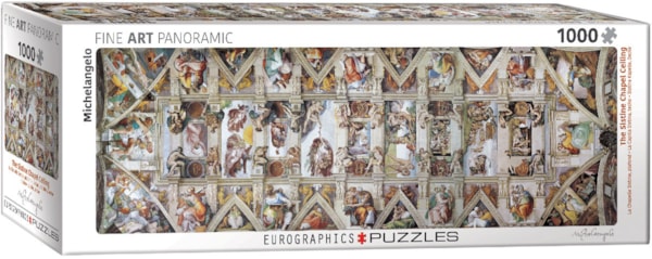 Eurographics The Sistine Chapel Ceiling Panoramic 1000 Piece Puzzle