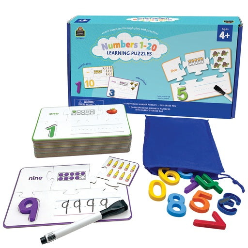 Numbers 1-20 Learning Puzzles