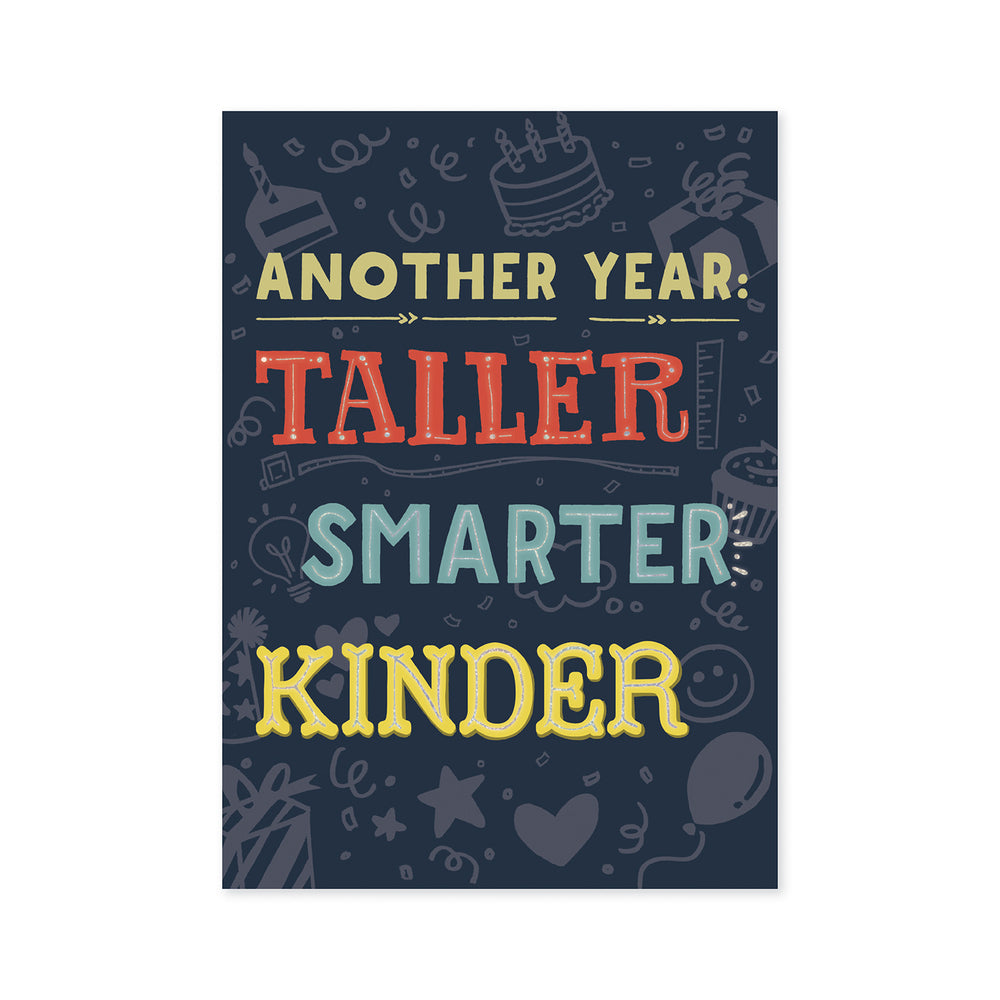 Another Year Foil Birthday Card