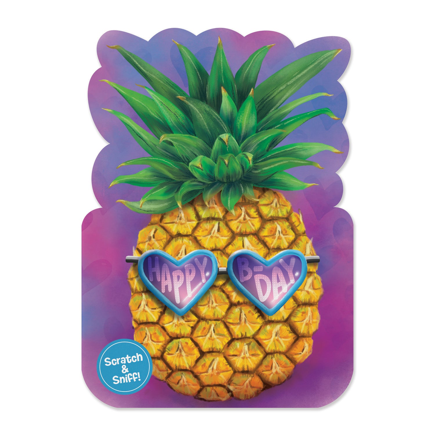 Pineapple Scratch & Sniff Birthday Card