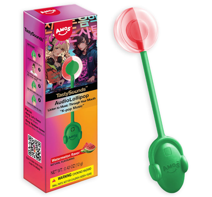 Tasty Sounds K-Pop Watermelon Audio Lollipop