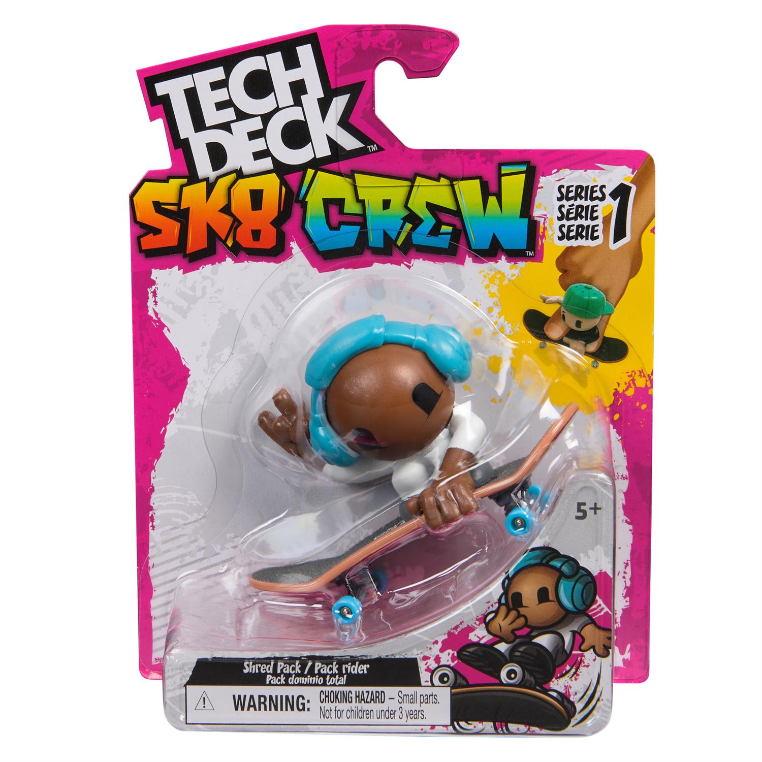Tech Deck Sk8 Crew, Exclusive Fingerboard with Assistive Figure