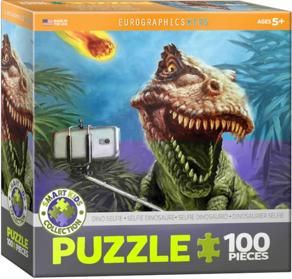 Eurographics Dino Selfie 100 Piece Puzzle